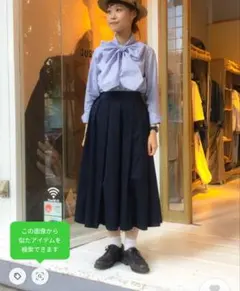 BEAMS BOY ビームスボーイ チノタック プリーツスカートのサムネイル