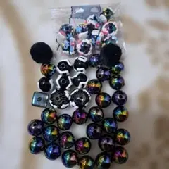 丸ビーズ 手描きビーズ まとめ売り