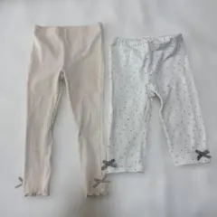 petit main レギンス　2枚セット　100cm