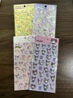 ⑨サンリオぷくっとシール4点セット