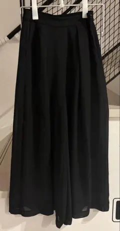 【JEANASIS】シフォンワイドパンツ