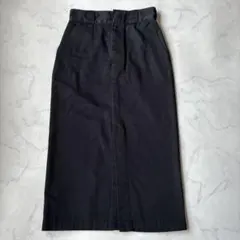 ディッキーズ スカート ロング丈 タイト ブラック スリット 大人かっこいい Sのサムネイル