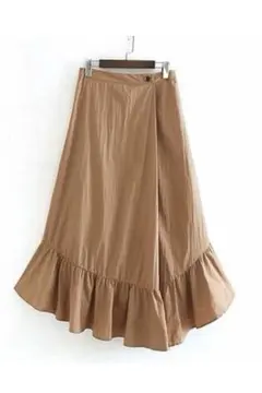 ZARA アシンメトリーフリルスカート