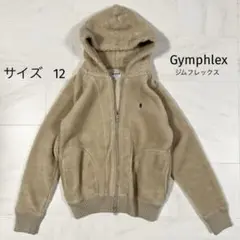 ジムフレックス ボアフリースジャケット ベージュ S 160 キッズ レディース