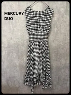 ＃ MERCURYDUO チェック柄ワンピース　ロングワンピース