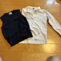 JPRESS長袖ポロシャツ＆JPRESSニットベスト 120