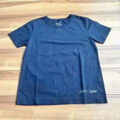 quadro Tシャツ　ネイビー　無地ロゴ付き