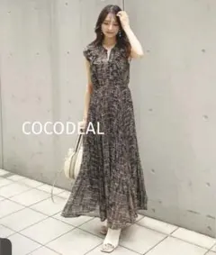 COCODEAL ノースリーブマキシワンピース