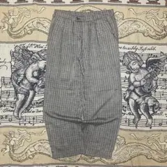 80s~viscose×poly カラフルネップ スラックス レーヨン 50s