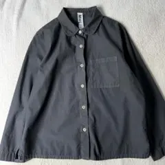 MHL マーガレットハウエル 丸襟 ブラウス シャツ グレー 長袖 サイズ2