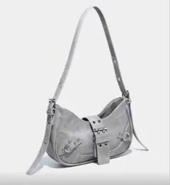 ショルダーバッグ グレー y2k