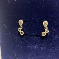 シトリン ピアス(両耳用)