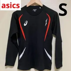 asics アシックス 長袖 ウォームアップシャツ ブラック Sサイズ