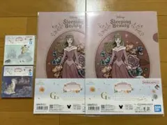 ディズニープリンセス一番くじG賞クリアファイル、ステッカーセット