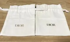 Dior ホワイトポーチ 2個セット
