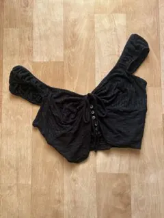 FOREVER 21 ブラック キャミソール M タンクトップオフショルダー