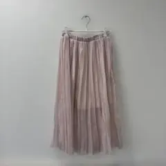 Lovetoxic ラブトキ 薄いピンク プリーツロングスカート