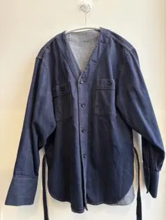 TOMORROWLAND/MACPHEE、ノーカラーデニムジャケット