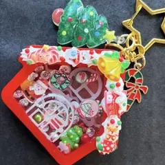 ♡クリスマスのおうちのシェイカーキーホルダー♡