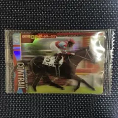 即決価格！希少品！無敗の三冠馬✨非売品　コントレイル　ポロシャツMサイズ キタサンブラック 競走馬コレクション コットンTシャツ ブラック