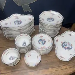 Sango china japan 中華皿ラーメどんぶりセット 龍 dragon - メルカリ