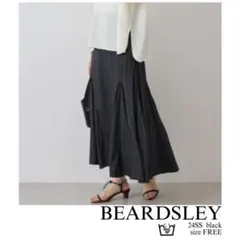 BEARDSLEY　マチフレアーマーメイドスカート　ブラック　FREE ロングのサムネイル
