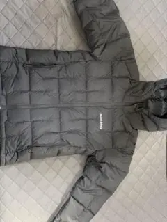 フード付きダウンジャケット ブラック