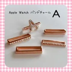 残１　Apple Watch バンド チャーム イニシャル ピンクゴールド