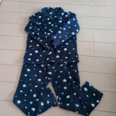 チュチュアンナネイビー 星柄 フリース ルームウェア 上下セットMサイズ