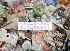 ヘアゴム ヘアピン キッズ アレンジ イベント リボン モノトーン シュシュ