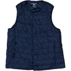 ひ*り様 UNIQLO ユニクロ WARM PADDED インナーベスト ネイビ