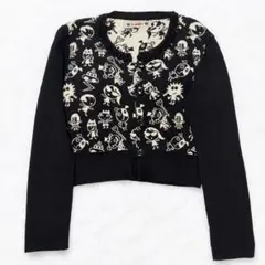 韓ブラ IGUSA glitter skull cardigan カーディガン - メルカリ