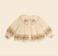 Apolina Embroidered Blouse Cashew3-5Y