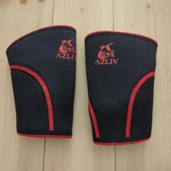 AZLIV 膝サポーター 黒と赤のサムネイル