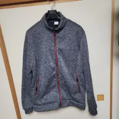 グレー フリースジャケット Lサイズ 100%ポリエステル