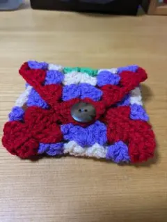 グラニースクエア　レトロなポーチ　紫