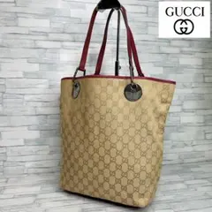 極美品　120 GUCCI グッチトートバッグ　ハンドバッグ　GG柄 pj3