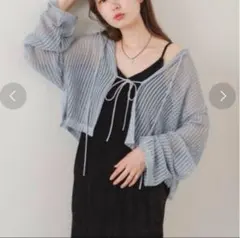 Kastane カットレースカーディガン