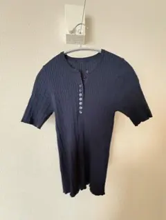 SENSE OF PLACE 半袖ニットシャツ