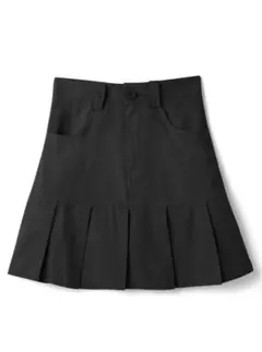インパン裏地付きプリーツ切り替えミニスカート[at1527]