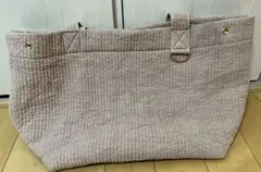 【美品】atRise ヌビバッグLサイズ　ベビーピンク くすみ