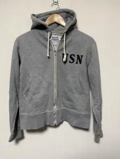 THE REAL McCOY'S パーカー グレー Sのサムネイル