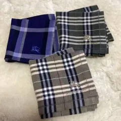 【未使用】バーバリー メンズ サマー ハンカチ3枚セット 未使用】バーバリー メンズ サマー ハンカチ3枚セット - メルカリ