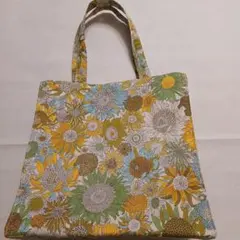 INTERMODE トートバッグ LIBERTY FABRIC ひまわり柄のサムネイル