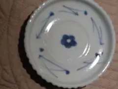 宮岡麻衣子　リムプレート　計8枚　染付洋花文皿 宮岡麻衣子 リムプレート 計8枚 染付洋花文皿 キッチン・食器