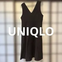 UNIQLO ブラッシュドジャージージャンパースカート