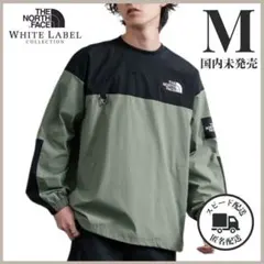 M ノースフェイス アルバニー クルーネック カーキ