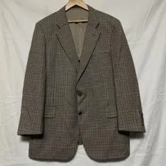 80'sヴィンテージ古着【バーバリー】ガンクラブチェック2Bテーラードジャケット