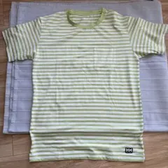 ヘリーハンセン　グリーンストライプ　Tシャツ　Mサイズ