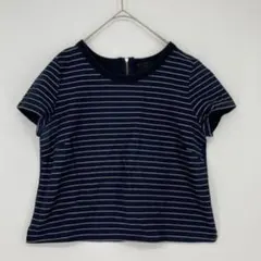 UNTITLED アンタイトル ストライプ 半袖カットソー